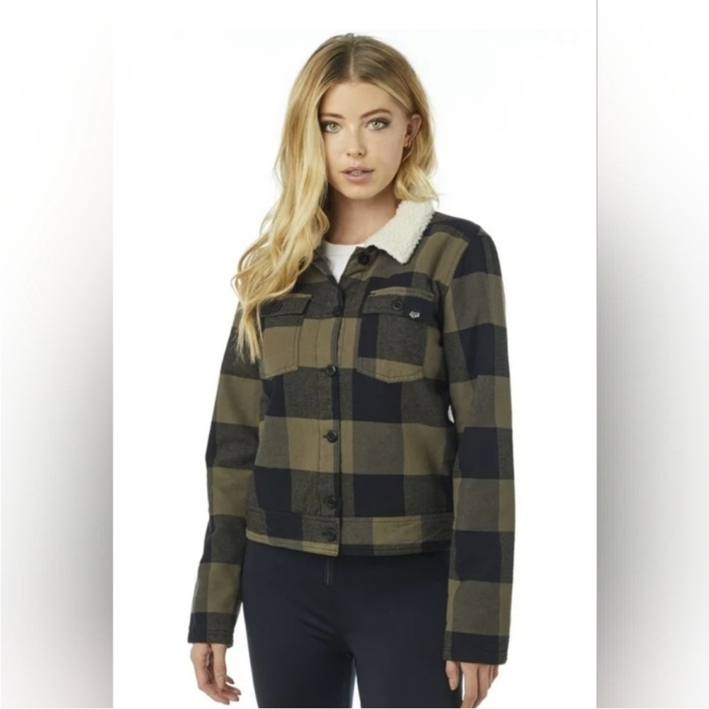 Women’s Fox Green Plaid Jacket Size S